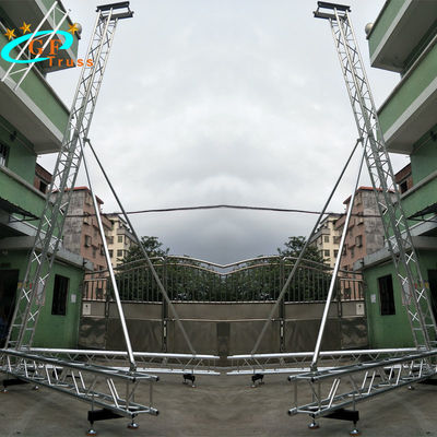 Tower Line Array Speaker Truss Stand Konser 7,50 m Tinggi Angkat