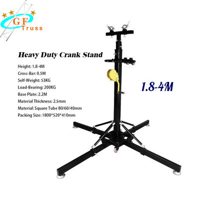 Line Array Crank Stand Lighting Truss Lift Tower Untuk Lampu Gantung