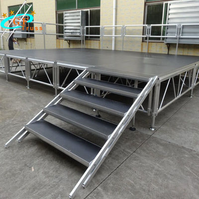 Platform Panggung Lapisan Aluminium Tahan Api Bergerak Truss 6061-T6