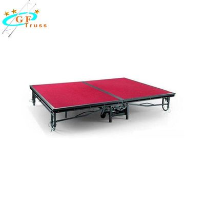 Platform Panggung Aluminium 6082 T6 Lipat yang Dapat Disesuaikan