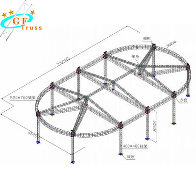 Dj Lighting Sistem Rangka Atap Aluminium 4M Ringan