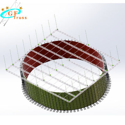 Circle Indoor / Outdoor Event Led Truss Display Led Screen Truss