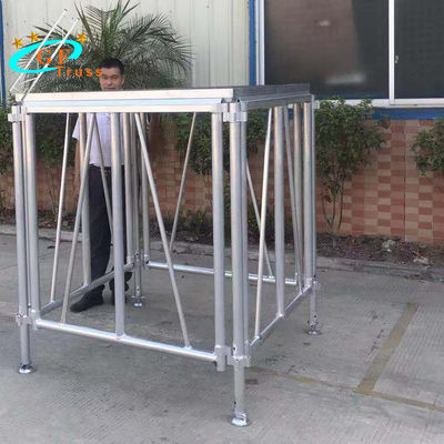 Platform bantalan tinggi aluminium portabel Adjustable Stage Plaform untuk konser acara outdoor