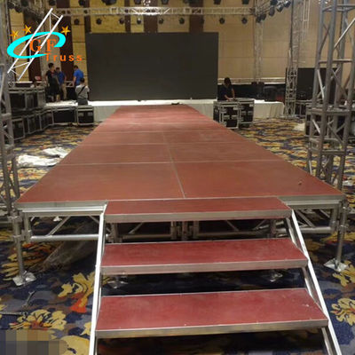 Platform Panggung yang Dapat Disetel, Paduan Suara platform Modular, Riser panggung pintar portabel untuk tampilan acara