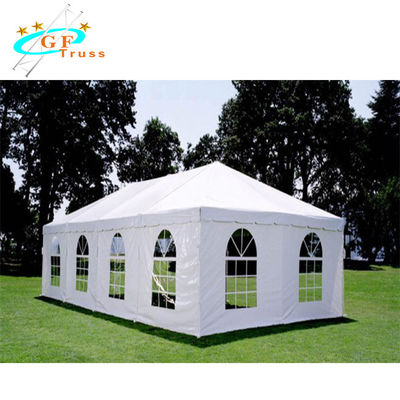 Penampungan Kanopi Tenda Pesta PVC 20'X20' Putih Dengan Atasan Tahan Air