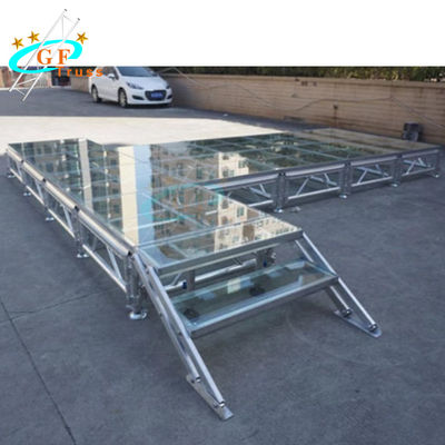 Platform Panggung Plexiglass Akrilik Tinggi Disesuaikan 2m