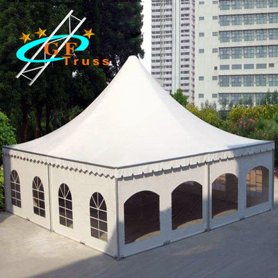 Tenda Pesta Aluminium T6 Putih Bergerak 5x18m 6x9m