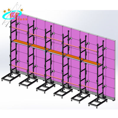 Struktur Pendukung Dinding Truss Layar LED Dalam Ruangan Untuk Menggantung Video