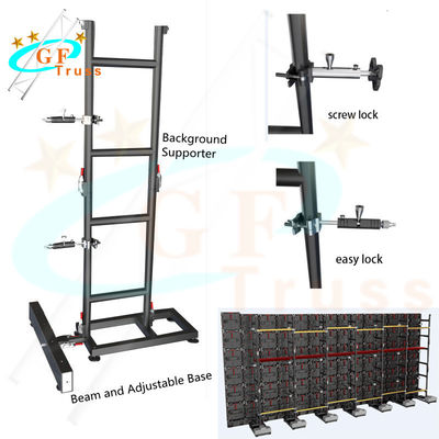 6061 Aluminium LED Screen Truss Wall Ground Stacking System Quick Ground Stack Install