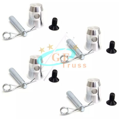 Coupler Setengah Kerucut Aluminium dengan Pin Klip untuk Plat Tempat Tidur Trusses Fit F34
