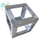 Aluminium Spigot Truss 6 Way Corner Box Block Connector Sekrup / baut sudut kotak Truss Persegi