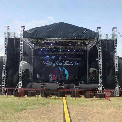 Tidak Ada Rust Line Array Truss System 400mm * 600mm Jenis Tangga Pencahayaan Portabel