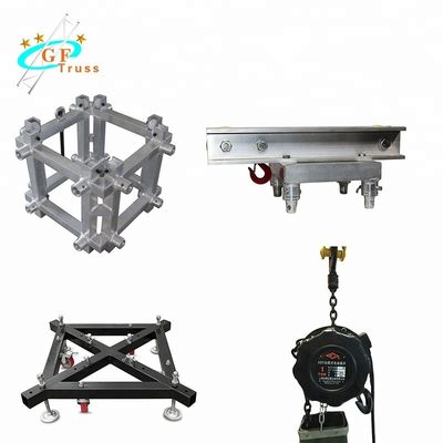 Konser Pencahayaan Tower Truss Untuk Roof Stage 50 * 2mm Sub Main Tube