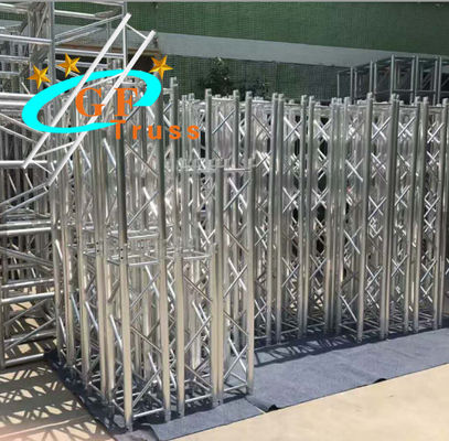 Baik Kualitas Atap Truss Aluminium Truss Box Panggung Luar Ruangan Digunakan Untuk Pameran