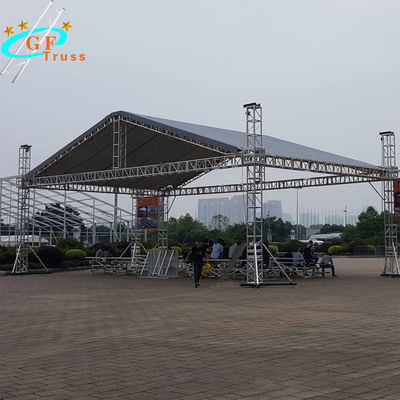 Tampilan Truss 400mm Aluminium Spigot Connector Tahap Truss Sistem Tahap Truss Acara Dijual