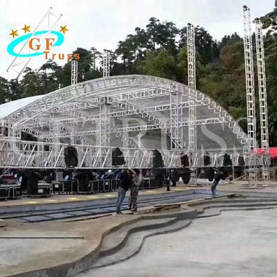 Sistem Rangka Atap Aluminium Lengkungan Dengan Penggunaan Kanopi Fashion Show