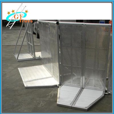 Polisi lalu lintas gerbang aluminium Crowd Control Stage road Barrier untuk ConcertBest Sale beton