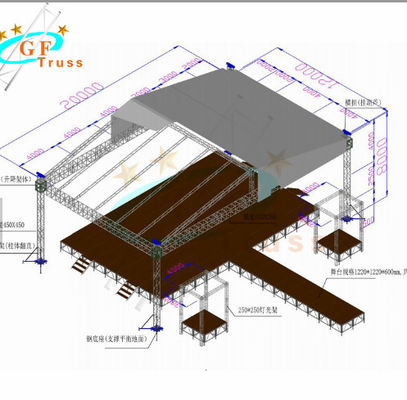Atap Sistem Truss Atap Aluminium Truss Portabel