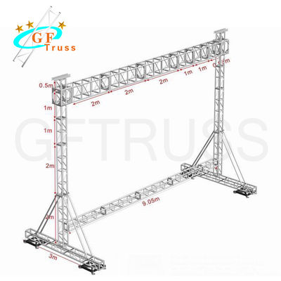 Rigging LED Display Truss Aluminium Alloy 3m Panjang 50mm * 3mm Tabung Utama