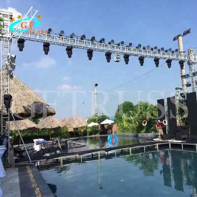 Rigging LED Display Truss Aluminium Alloy 3m Panjang 50mm * 3mm Tabung Utama