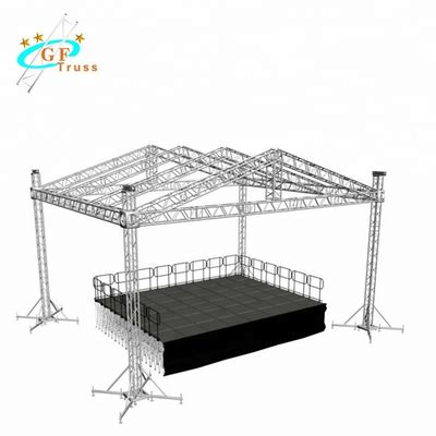 2M Aluminium Spigot Truss Warna Emas Penggunaan Pameran Ringan