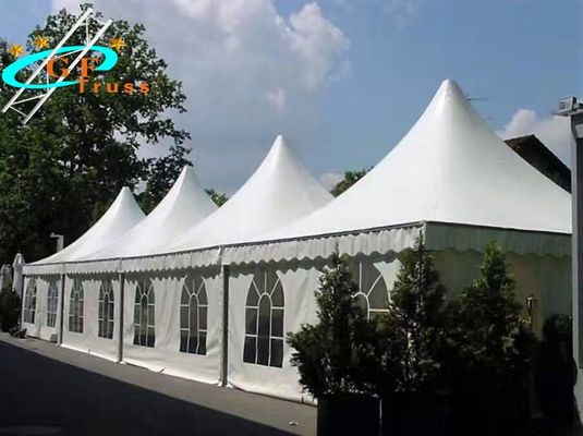 Tenda Tenda Pernikahan Aluminium 10 × 20M Anti Air Mata Tahan 100 Orang
