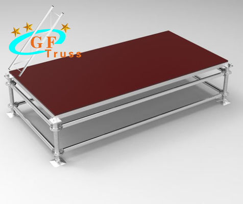 Platform Portabel Mobile Plywood Aluminium Anti Slip yang dapat disesuaikan untuk Acara