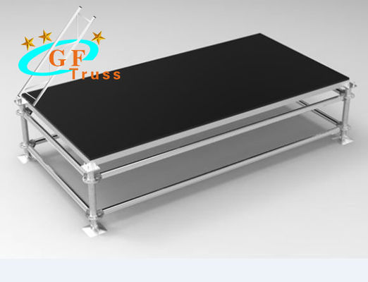 Platform Portabel Mobile Plywood Aluminium Anti Slip yang dapat disesuaikan untuk Acara