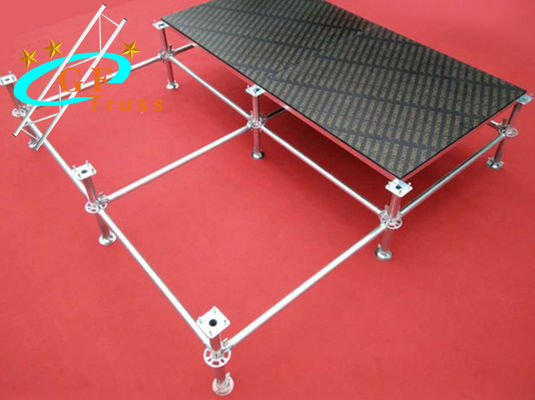 Platform Portabel Mobile Plywood Aluminium Anti Slip yang dapat disesuaikan untuk Acara