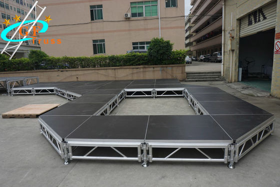 perayaan Aluminium Adjustable Tinggi 1.2M Plywood Portable Stage