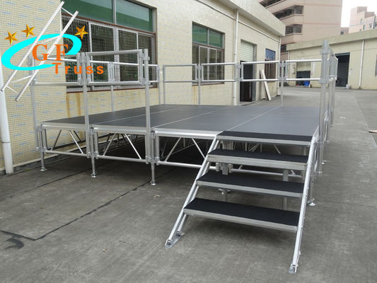 perayaan Aluminium Adjustable Tinggi 1.2M Plywood Portable Stage