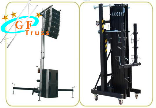 Stage Lighting Curved Truss 200kg 1800mm Speaker Crank Stand