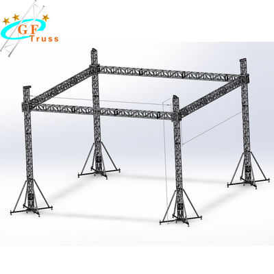 Tangga Segitiga Persegi 400mm Panggung Aluminium Truss