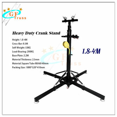 50kg 1.7m Line Array Crank Up Lifting Speaker Stand Untuk Truss Acara