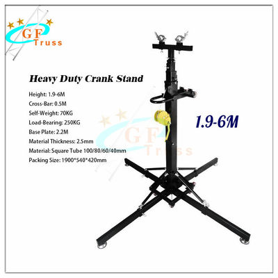 50kg 1.7m Line Array Crank Up Lifting Speaker Stand Untuk Truss Acara