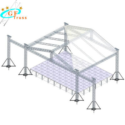 Panggung Luar Ruangan 12M Spigot Aluminium Lighting Truss