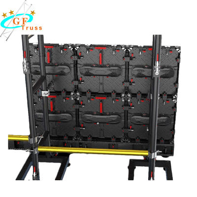 Bingkai Kabinet 1M Layar LED Ground Mendukung Struktur Truss Tampilan