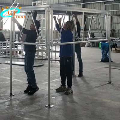 Platform Pertunjukan Aluminium 3.94ft 50mm Seluler yang Dapat Dilipat