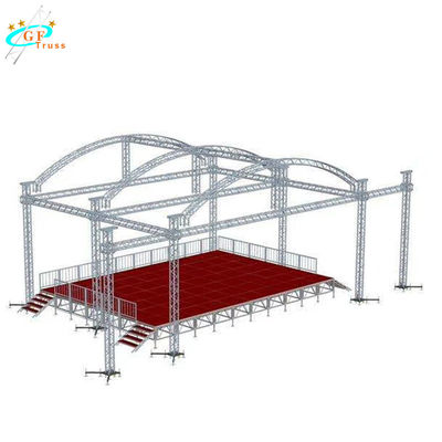 28M Led Lighting Mobile Stage Truss Dengan Sistem Terbang Sayap PA