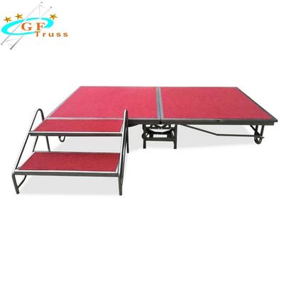 Platform Panggung Aluminium 6082 T6 Lipat yang Dapat Disesuaikan