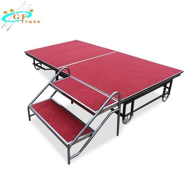 Platform Panggung Aluminium 6082 T6 Lipat yang Dapat Disesuaikan
