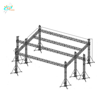 Pencahayaan Pameran 6061-T6 400mm Aluminium Spigot Truss