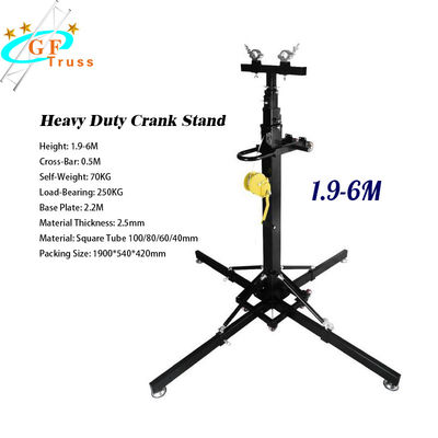 Aluminium Heavy Duty Speaker Stand Lighting Truss Lift Tower Untuk Pameran Pertunjukan