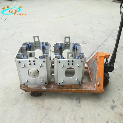 Pameran Disesuaikan Aluminium Spigot Truss Sleeve Block Untuk 290mm * 290mm