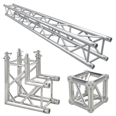 Pencahayaan pameran Line Array Aluminium Spigot Truss 520 * 760mm