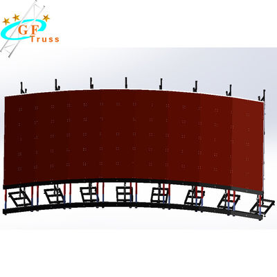 Trussing hanging led video function screen wall indoor p3.91