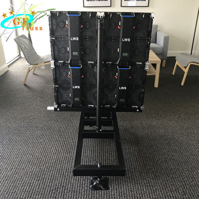truss panggung layar led yang menarik dipimpin layar dinding ground stand tampilan truss