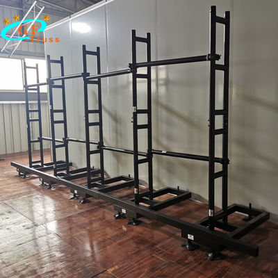 truss panggung layar led yang menarik dipimpin layar dinding ground stand tampilan truss