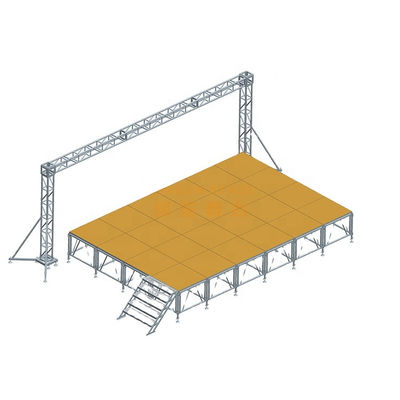 750kgs / M2 Platform Panggung Portabel Luar Ruangan Untuk Konser DJ