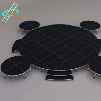 Platform Panggung Aluminium 5 lantai Digunakan Dekorasi Kayu Portabel